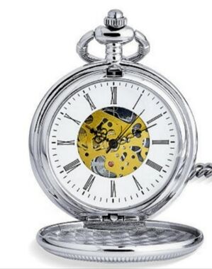 Grandfather Watch Skeleton Gold Plated